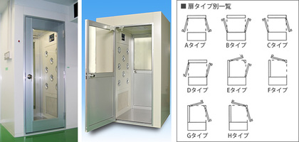 手動エアシャワー